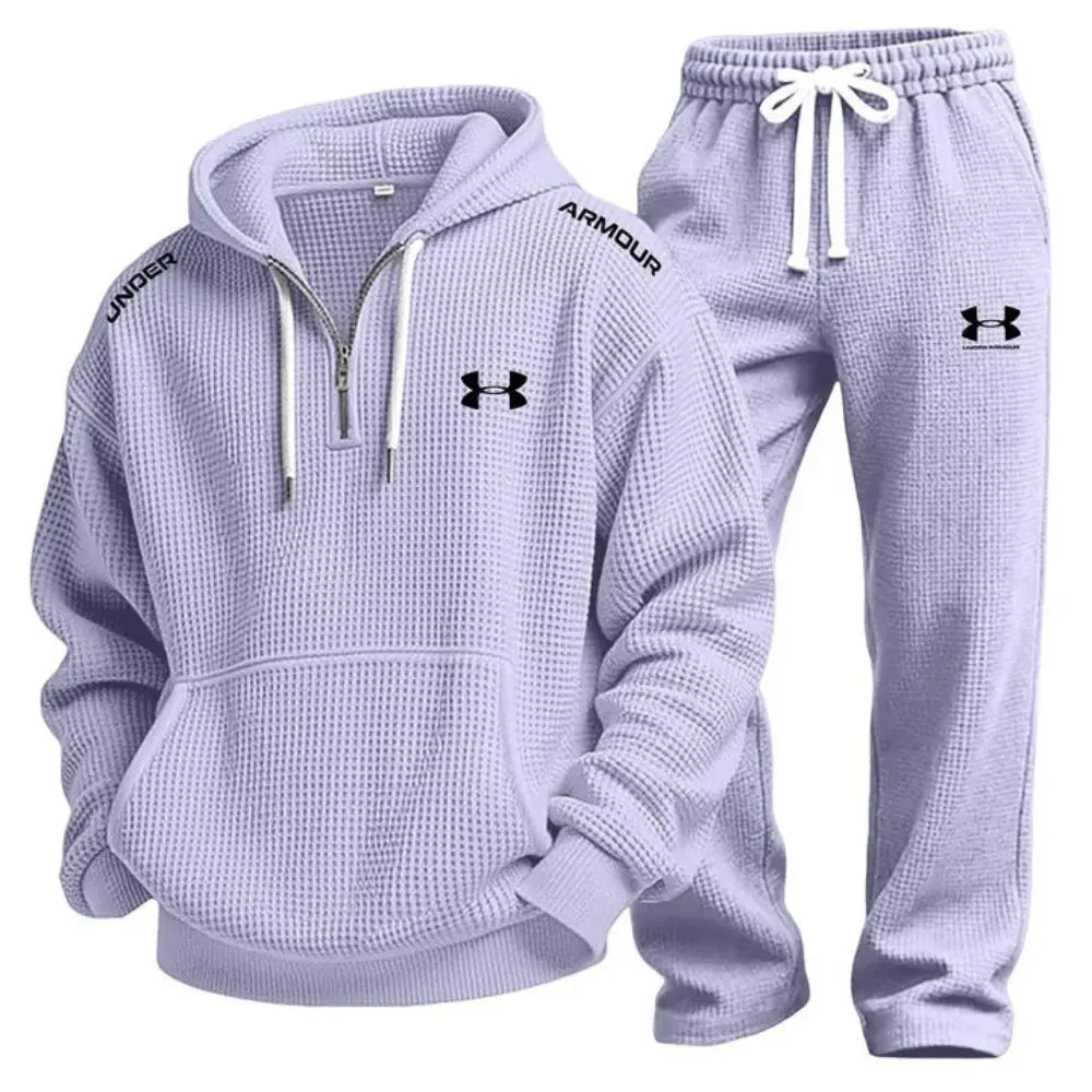 Elite Waffle-Knit Performance Hoodie Jogger Set || Clearance sale