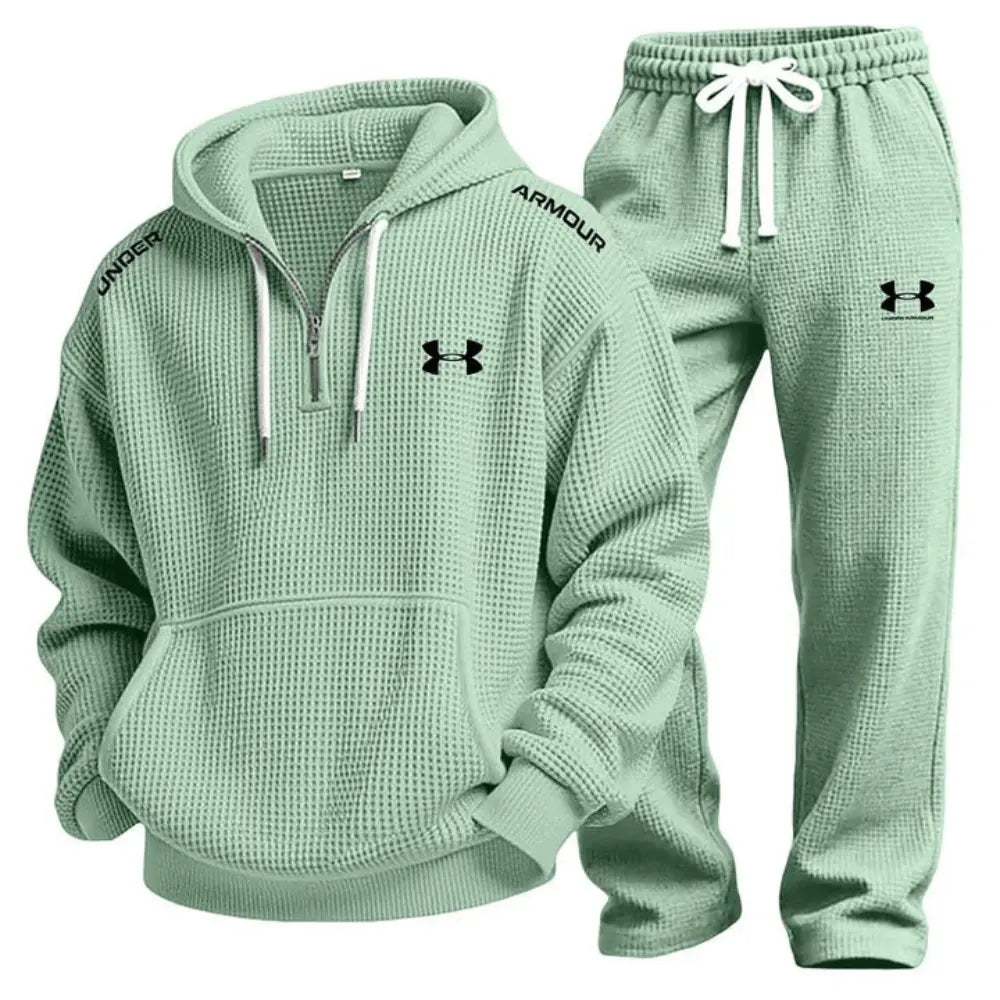 Elite Waffle-Knit Performance Hoodie Jogger Set || Clearance sale