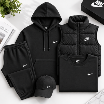 NK™ 4-Piece Set – Sweat, Pants, Jacket & Tee