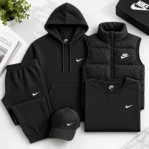 NK™ 4-Piece Set – Sweat, Pants, Jacket & Tee