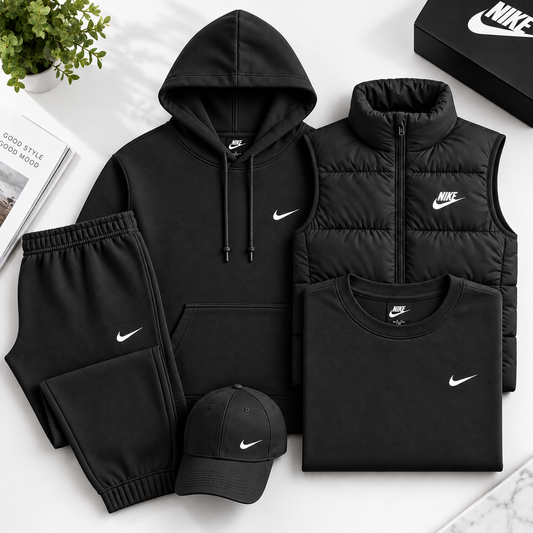 NK™ 4-Piece Set – Sweat, Pants, Jacket & Tee
