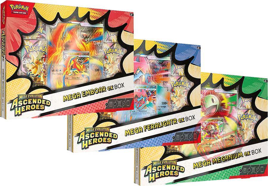 Pokemon Ascended Heroes Mega EX Box 6-Box Case